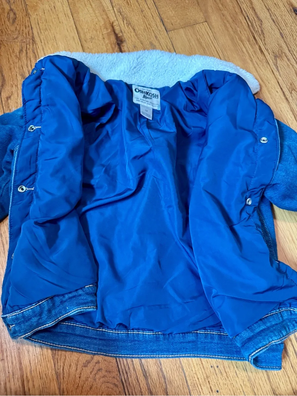 OshKosh B'gosh Kids' Blue Denim Lined Jacket
